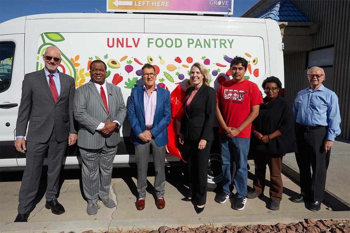 UNLV Food Pantry and Three Square Food Bank Unveil New Van to Help
